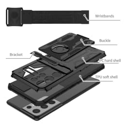 for Samsung Galaxy S21 Note 20 Ultra 5G Wristband Phone Holder, 360° Rotatable Forearm Armband Great for Hiking Biking Running
