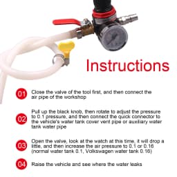 Car Cooling Radiator Pressure Tester Universal Auto Radiator Pressure Tester Pressure Gauge Cooling System Pressure Test