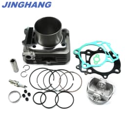 For 2002-2008 Artic Cat Automatic 375 Cylinder Jug Piston Rings Top End Rebuild Kit