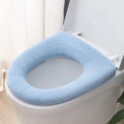 Bathroom Toilet Seat Closestool Washable Soft Winter Warmer Mat Pad Cushion O-shape Toilet seat Bidet Covers