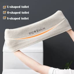 Bathroom Toilet Seat Closestool Washable Soft Winter Warmer Mat Pad Cushion O-shape Toilet seat Bidet Covers