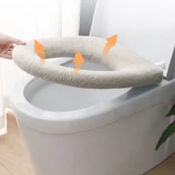 Bathroom Toilet Seat Closestool Washable Soft Winter Warmer Mat Pad Cushion O-shape Toilet seat Bidet Covers