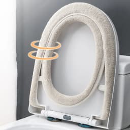 Bathroom Toilet Seat Closestool Washable Soft Winter Warmer Mat Pad Cushion O-shape Toilet seat Bidet Covers