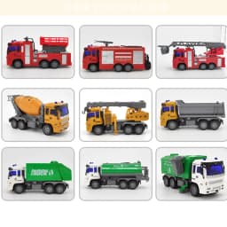 2.4GHZ Rc Cars Dump Truck Vehicle For Children Boys Xmas Birthday Gifts Simulation City Transporter Engineering Model Beach Toys