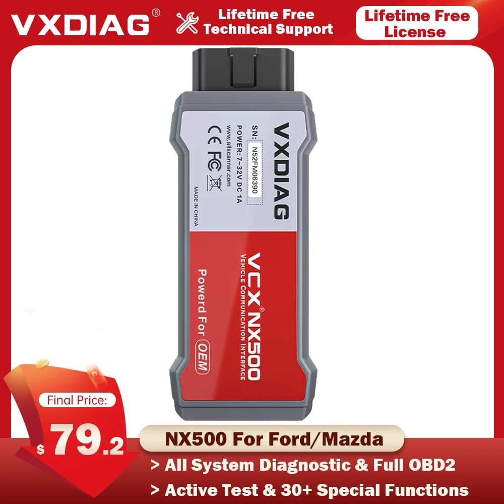 VXDIAG VCX NX500 For Ford/Mazda 2 in 1 IDSV129 J2534 ECU Programming Coding OBD2 scanner programmer diagnostic tools Free update