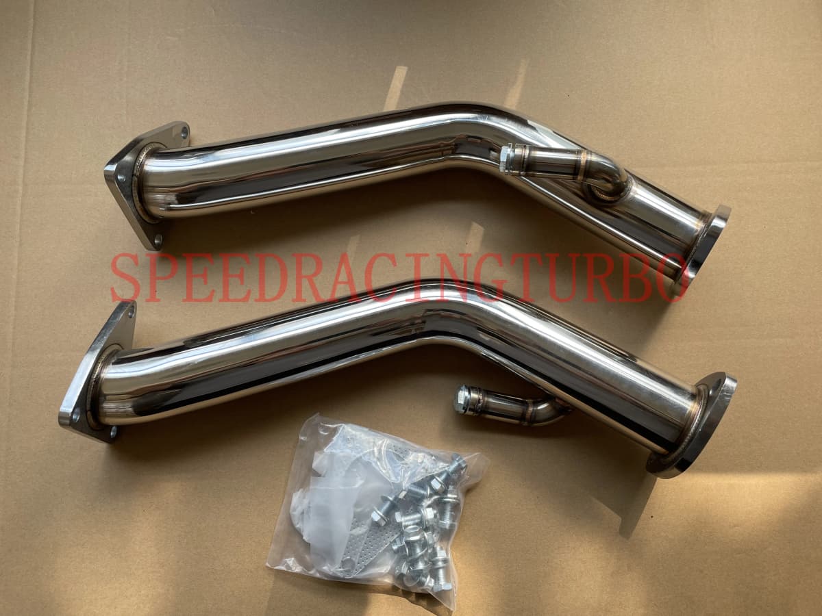 DOWNPIPE PIPE FOR Test Pipes Decat Catless Straight Downpipe Exhaust FITS For 08-13 Nissan 370z Infiniti G37
