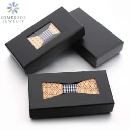 SOMESOOR Fashion Bowtie Gift Box Fit Wedding Suits Necktie Shirt Bowknots Storage Boxes Organizer Case For Men Women
