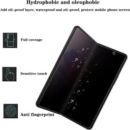 For Samsung Galaxy Z Fold Flip 4/3 5G Anti-Peeping Hydrogel Film Front & Back Screen Privacy Protector Scratch-proof Cover