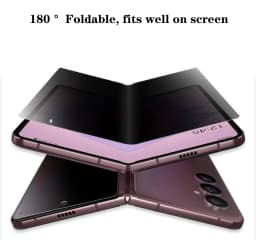 For Samsung Galaxy Z Fold Flip 4/3 5G Anti-Peeping Hydrogel Film Front & Back Screen Privacy Protector Scratch-proof Cover