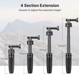 Ulanzi Go-Quick II Tripod Extend Gopro Vlog Tripod with Quick Release Magnetic Mount Mini Tripod for Gopro DJI Insta Action Cam