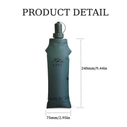 Flexible Water Bottle Foldable Travel Water Bag Portable Sports Travel Water Bottles For Profession Sports And Daily Life For