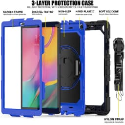 Heavy Duty iPad Case For For Samsung Galaxy Tab A T387 T290 T295 T580 T585 T590 T595 T510 T515 T307 Tablet cover Smart Cover