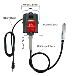 FORDEOM SR Hanging Flex Shaft Grinder 230W Rotary Tool with Stepless Speed Foot Pedal Rotary Carver for Carving, Buffing,Polish