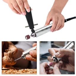 FORDEOM SR Hanging Flex Shaft Grinder 230W Rotary Tool with Stepless Speed Foot Pedal Rotary Carver for Carving, Buffing,Polish