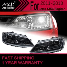 Car Lights for VW Jetta MK6 Headlight 2011-2018 MK6 Head Lamp Drl Projector Lens Automotive Accessories