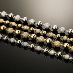 GUCY 6MM And 8MM Heavy Bead Round Cubic Zircon Iced Out Necklaces For Men Women Jewelry Gift
