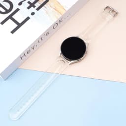 Band For Samsung Galaxy Watch 4 classic 46mm 42mm No Gaps Transparent Silicone Bracelet correa Galaxy Watch 4 5 44mm 40mm Strap