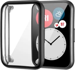 Plated Cover For Huawei Watch fit Case Smartwatch TPU Bumper All-Around Screen Protector Huawei Watch fit new 2021 Case
