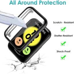 Plated Cover For Huawei Watch fit Case Smartwatch TPU Bumper All-Around Screen Protector Huawei Watch fit new 2021 Case