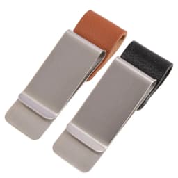 1Pc Metal Leather Pen Holder Brass Stainless Steel Pencil Clip Vintage Dairy Notebook Metal Clip Clipboards Pen Holder Pen Clip