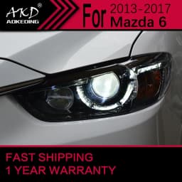 Car Lights for Mazda 6 LED Headlight 2013-2016 Atenza Mazda6 Head Lamp Drl Projector Lens Automotive Accessories