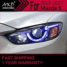 Car Lights for Mazda 6 LED Headlight 2013-2016 Atenza Mazda6 Head Lamp Drl Projector Lens Automotive Accessories