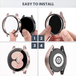 Case for Samsung Galaxy Watch 5 44mm 40mm accessories PC Bumper Screen Protector Glass All-Around Galaxy watch 5 pro 45mm Cover