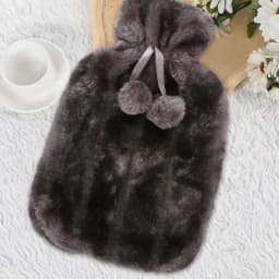 Hot Water Bottle Cover Faux Plush Fur Cover For 2 Liter 2000 Ml Hot Water Bottle Rubber Cover Winter Warmer Cover For Women Kids