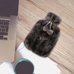 Hot Water Bottle Cover Faux Plush Fur Cover For 2 Liter 2000 Ml Hot Water Bottle Rubber Cover Winter Warmer Cover For Women Kids