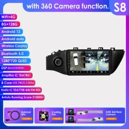 Hizpo 8 Cores Carplay Car Radio Android Auto Multimedia Player For KIA K2 RIO 4 2017-2019 2 Din GPS Navigation Stereo 8G 128G
