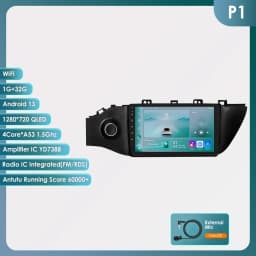 Hizpo 8 Cores Carplay Car Radio Android Auto Multimedia Player For KIA K2 RIO 4 2017-2019 2 Din GPS Navigation Stereo 8G 128G