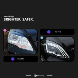 AKD Head Lamp for Benz R Class LED Headlight 2010-2017 Headlights W251 R300 R350 DRL Turn Signal High Beam Angel Eye Projector