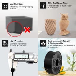 JAYO Filament WOOD Fiber 2KG 3D Printer Close Wood Effect Filament For All Plastic For 3D Pen Printing Materials Fast Shipping