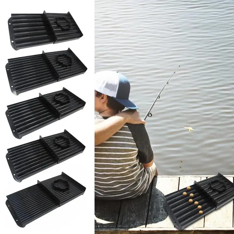 Boilie Roller European Style Bait Roller Black PP Material Fishing Accessory Bait Molding Machine Fishing Bait Roll Board