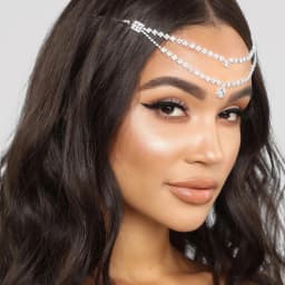 Stonefans Double Layer Hair Clip Accessories for Women Gilrs Headwear Headpiece Dress Lozenge Head Chain Jewelry Indian Wedding