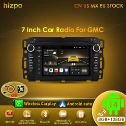 Hizpo 2Din Android 14 Car Multimedia Player Radio for GMC Chevrolet Chevy Yukon Tahoe Suburban Sierra Acadia Automotivo GPS Navi