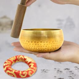 Tibetan Singing Bowl Set Meditation Sound Bowl With Wooden Strike And Pad Meditation Bowl For Meditation Yoga Meditation Gifts