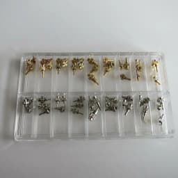 54Pcs/Box Replace Stainless Steel Watch Pusher Button Crown Chronograph Button Drive In Watch Pusher Flat Head Push Type Crown