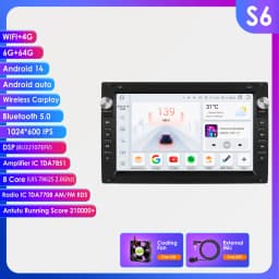 Hizpo 7" Car Radio Multimedia Player Adnroid GPS for VW PASSAT B5 MK4 MK5 SHARAN Jetta Bora Polo TRANSPORT T5 CITI CHICO Carplay