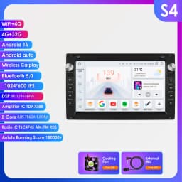 Hizpo 7" Car Radio Multimedia Player Adnroid GPS for VW PASSAT B5 MK4 MK5 SHARAN Jetta Bora Polo TRANSPORT T5 CITI CHICO Carplay