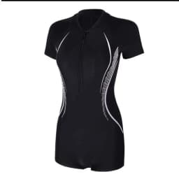 Women One-Piece Swimsuit Polyester Chlorine Resistant Swimwear Surfing Sport Female Swimming Suits With Skirt Hot Spring bathing