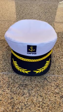 Adult Yacht Military Captain Hats Adjustable Men Women Navy Marine Admiral Cap Costume Party Fancy Dress Accessories