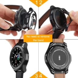 Case for samsung Galaxy watch 4 classic 42mm 46mm TPU Plated all-around Screen protector cover bumper Galaxy watch 4 44mm 40mm