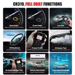 LAUNCH X431 Creader 319 CR319 Auto Code Reader OBDII Scanner Professional Automotive Scanner Obd2 Scanner Diagnostic Tools X431