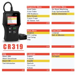 LAUNCH X431 Creader 319 CR319 Auto Code Reader OBDII Scanner Professional Automotive Scanner Obd2 Scanner Diagnostic Tools X431