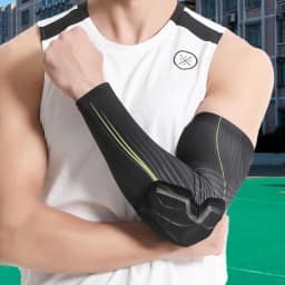 Basketball Sleeves Anti-Collision Padded Arm Sleeves Elbow Forearm Crash Proof Pads For Football Volleyball Soccer Elbow Pads