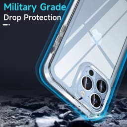【5 in 1】Clear Case for iPhone 14 Pro Max with MagSafe Built-in with 9H Tempered Glass Screen Protector & Camera Lens Protector