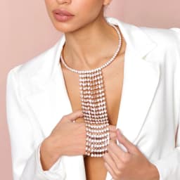 Stonefans Fashion Indian Tassel Jewelry Necklace Decoration Rhinestone Fringe Necklaces 2025 Y2K Crystal Choker for Women Party