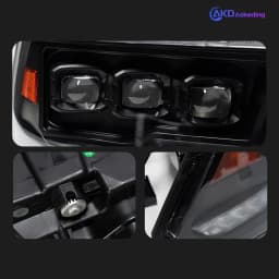 Auto Parts For Dodge RAM Headlights 2009-2018 1500 2500 3500 latest Styling LED DRL Three Projector Car Accesorios Modified