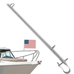 Flag Pole Holder For RV 304 Stainless Steel Banner Pole Mount Yacht Flag Holder Boat Accessories For Marines Yacht RV Pontoon